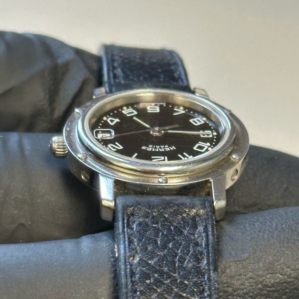 Hermès Clipper CL4.210 Black Dial, Silver Stainless Steel 24mm Luxury Watch - Picture 6 of 15